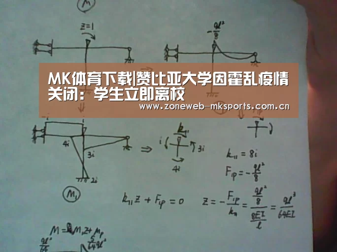 MK体育下载|赞比亚大学因霍乱疫情关闭:学生立即离校(图1) MK体育